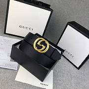 Gucci Black Belt 3.81cm - 2