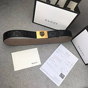 Gucci Black Belt 02 3.81cm - 3