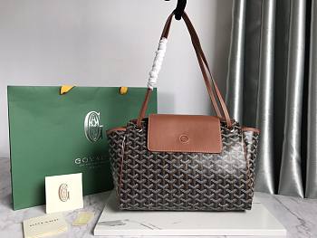 Goyard Wheel PM Brown Bag 31x23x14cm