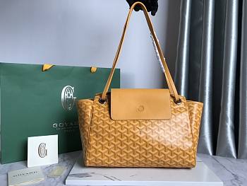 Goyard Wheel PM Yellow Bag 31x23x14cm