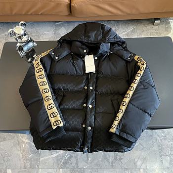 Gucci Hooded Jacket Black Winter Coat 02