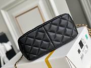 Chanel 22S Pearl Hobo Bag Lambskin Black 19x17x8.5cm - 3