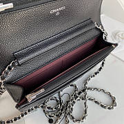 Chanel Chain Wallet Caviar Black Silver New Edition 19cm - 4