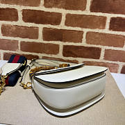 Gucci Small Top Handle Bag With Bamboo White 21x15x7cm - 4