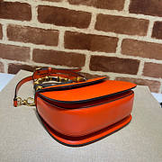 Gucci Top Handle Bag In Orange Leather 675797 Size 21 x 15 x 7 cm - 5