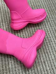 Balenciaga Women's Crocs Boot In Bright Pink - 4