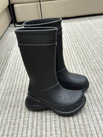 Balenciaga Women's Crocs Boot In Black