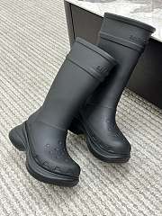 Balenciaga Women's Crocs Boot In Black - 6