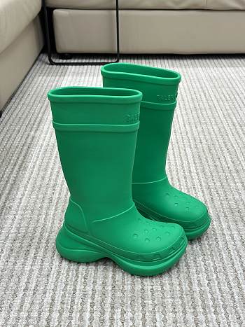 Balenciaga Women's Crocs Boot In Green