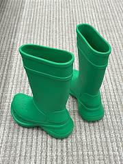 Balenciaga Women's Crocs Boot In Green - 5