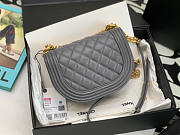 Chanel Small Boy Messenger Caviar Grey Bag 18x12.5x6cm - 2