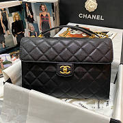 Chanel Satchel Caviar Black Gold 30 x 21.5 × 7 cm - 1