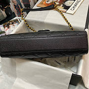 Chanel Satchel Caviar Black Gold 30 x 21.5 × 7 cm - 3