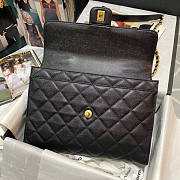 Chanel Satchel Caviar Black Gold 30 x 21.5 × 7 cm - 2