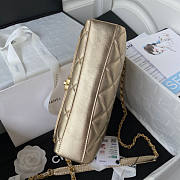 Chanel Small Flap Bag Gold 23x15x7cm  - 4