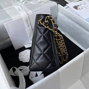 Chanel Small Hobo Lambskin Black Bag 19x16x8cm - 6