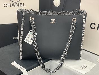 Chanel Shopping Black Bag 38x31x10cm