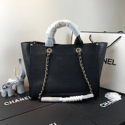 Chanel Deauville Gold Hardware Tote 39cm - 4