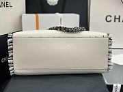 Chanel Shopping White Bag 38x31x10cm - 6