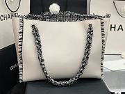 Chanel Shopping White Bag 38x31x10cm - 4