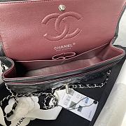 Chanel Classic Flap Bag Black Lambskin Silver Hardware 23cm - 2