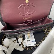 Chanel Classic Flap Bag Black Lambskin Gold Hardware 23cm - 2