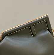 Fendi First Dark Green Leather Bag 32.5 x 23.5 x 15 cm - 3