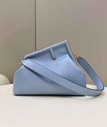 Fendi First Blue Leather Bag 32.5 x 23.5 x 15 cm