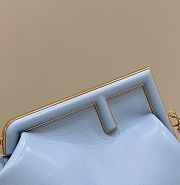 Fendi First Blue Leather Bag 32.5 x 23.5 x 15 cm - 4