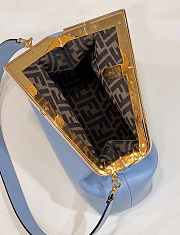 Fendi First Blue Leather Bag 32.5 x 23.5 x 15 cm - 3