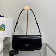 Prada Brushed Leather Femme Black Bag 26x4.8x12cm - 1