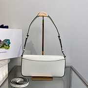 Prada Brushed Leather Femme White Bag 26x4.8x12cm - 3