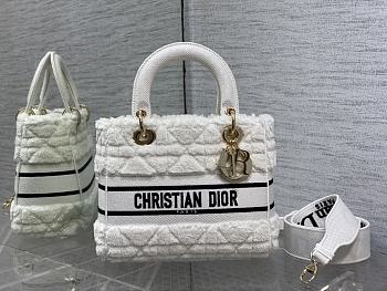 Dior Lady D-Lite White 24x12x20cm