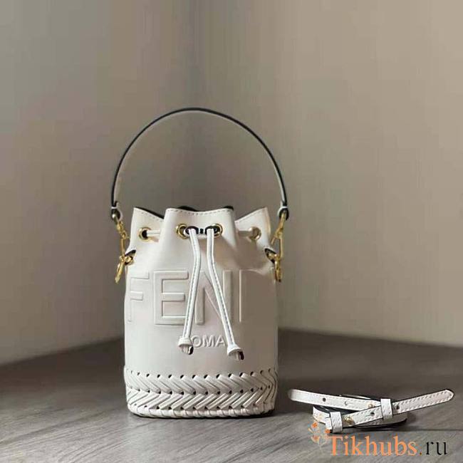 Fendi Mon Tresor White Mini-Bag With Decorative 18x10x12cm - 1