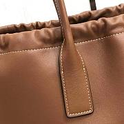 Celine Cabas Drawstring Cuir Triomphe Smooth Calfskin Brown 44x28x18cm - 2