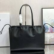 Celine Cabas Drawstring Cuir Triomphe Smooth Calfskin Black 44x28x18cm - 6