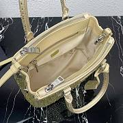 Prada Galleria Satin Mini-Bag With Crystals Gold 20x14.5x9.5cm - 6