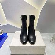 Jimmy Choo Black Nappa Leather Mid-Calf Boots 8.5cm - 6