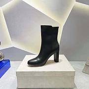 Jimmy Choo Black Nappa Leather Mid-Calf Boots 8.5cm - 3