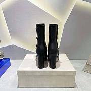 Jimmy Choo Black Nappa Leather Mid-Calf Boots 8.5cm - 4