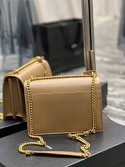 YSL Sunset Medium Chain Smooth Leather Beige 22x16x8cm - 2