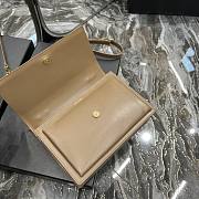 YSL Sunset Top Handle In Smooth Leather Beige 25x18x5cm - 2