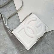 Dolce & Gabbana Calfskin DG Logo White Bag 16x20x5.5cm - 4