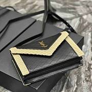 YSL Gaby Satchel in Quilted Leather and Raffia 26x18x5cm - 4