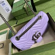 Gucci Marmont Small Shoulder Bag Purple 26x15x7cm - 4