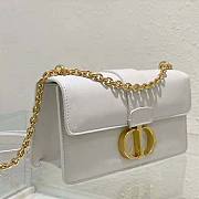 Dior 30 Montaigne East-West Bag with Chain White Calfskin 21.5 x 12 x 6 cm - 4