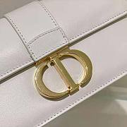 Dior 30 Montaigne East-West Bag with Chain White Calfskin 21.5 x 12 x 6 cm - 3