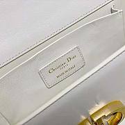 Dior 30 Montaigne East-West Bag with Chain White Calfskin 21.5 x 12 x 6 cm - 2