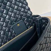 Bottega Veneta Patti Top Handle Bag in Lambskin Black 24x20x12cm - 4