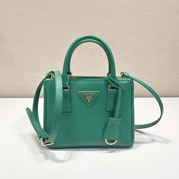 Prada Galleria Saffiano Leather Mini Green Bag 20x14.5x9.5cm 